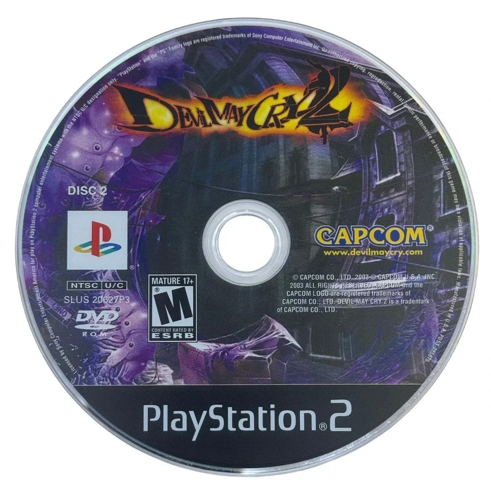 Devil May Cry 2 II Playstation 2 PS2‎ Complete 2 Disc Set Capcom Game